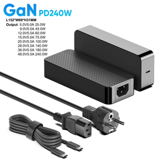 GaN 240W USB-C PD Cargador