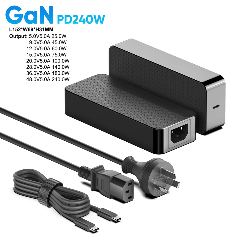 GaN 240W PD USB C Cargador de Medical