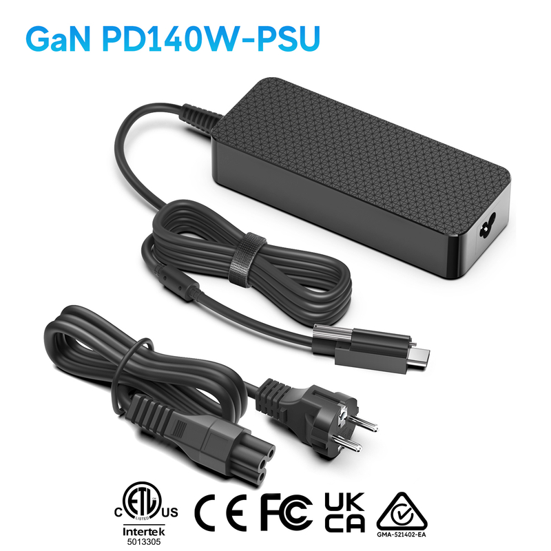 USB-C PD140W Cargador Con Conector De Bloqueo