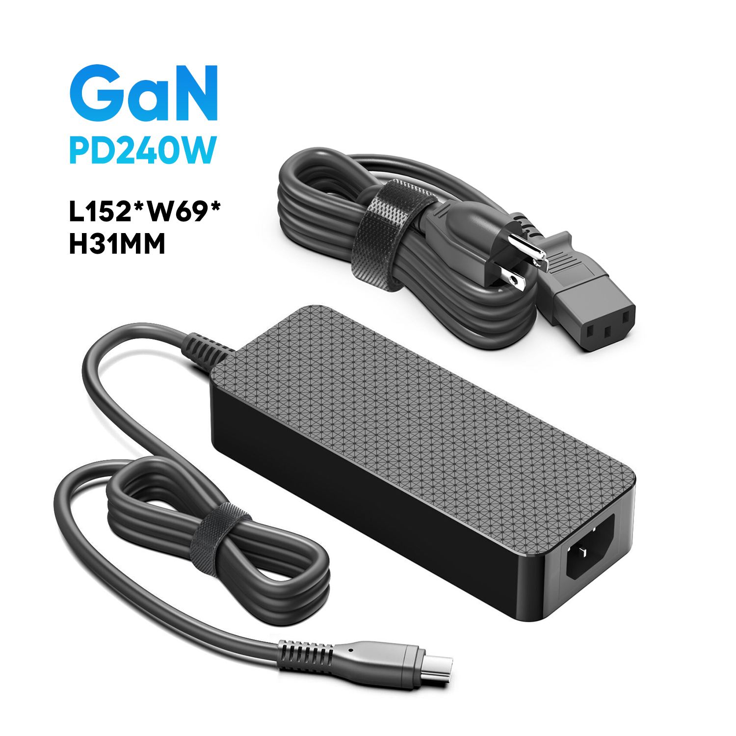 GaN 240W USB-C PD Cargador