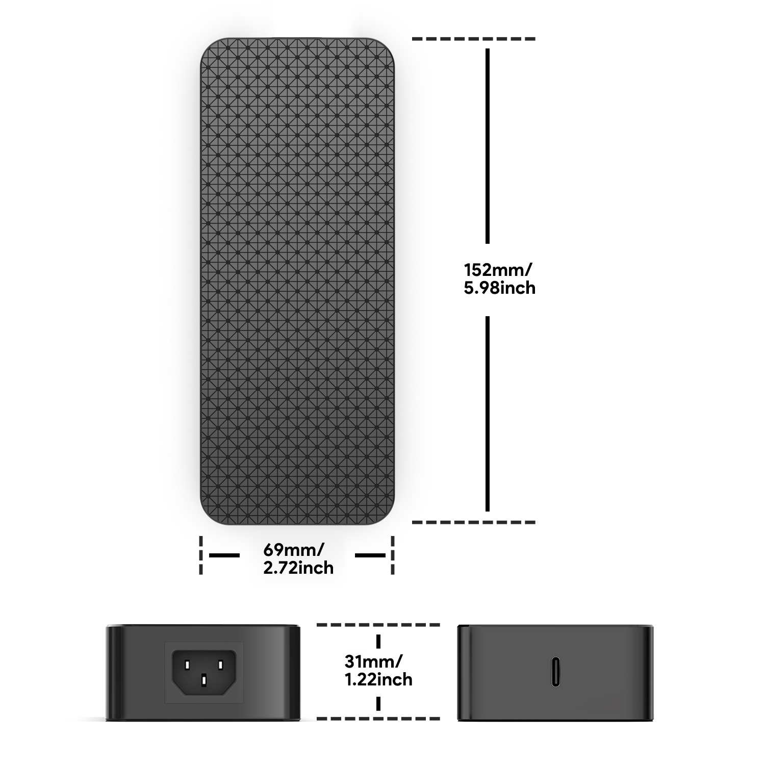 GaN 240W USB-C PD Cargador